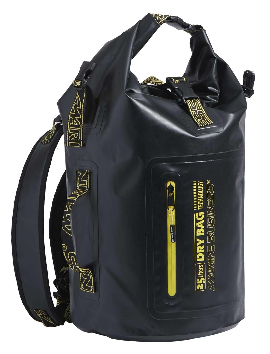 Marine Business Wodoszczelny worek do pakowania 25 l, zamknięcie zwijane, IPX6 Dry Bag, niebieski, czarny