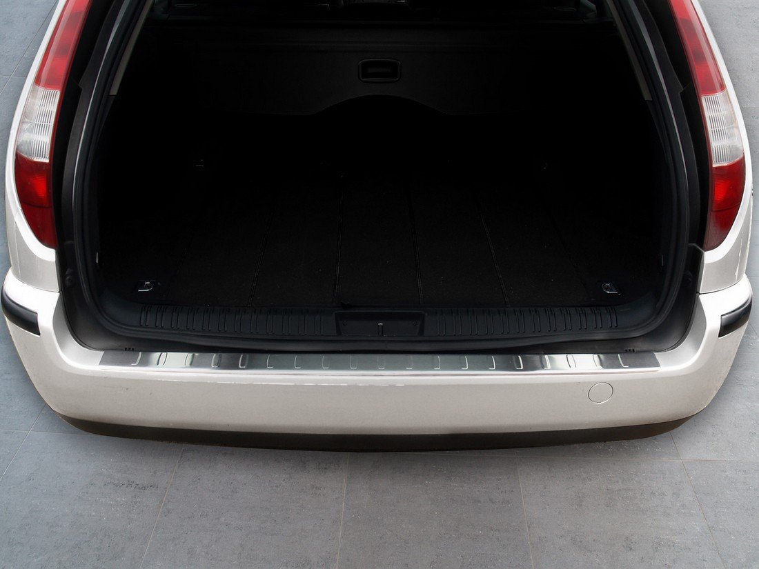 Avisa Edelstahl Heckstoßstangenschutz kompatibel mit Ford Mondeo Wagon 2000-2007 'Ribs'