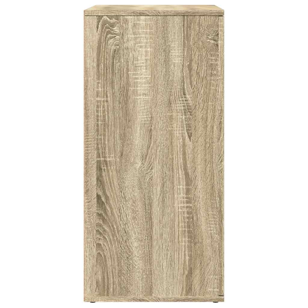 Kredensy, 2 sztuki, dąb Sonoma 79 x 38 x 80 cm, materiał drewnopochodny, meble do salonu, z miejscem do przechowywania, do korytarza, jadalni i sypialni, wytrzymałe i trwałe