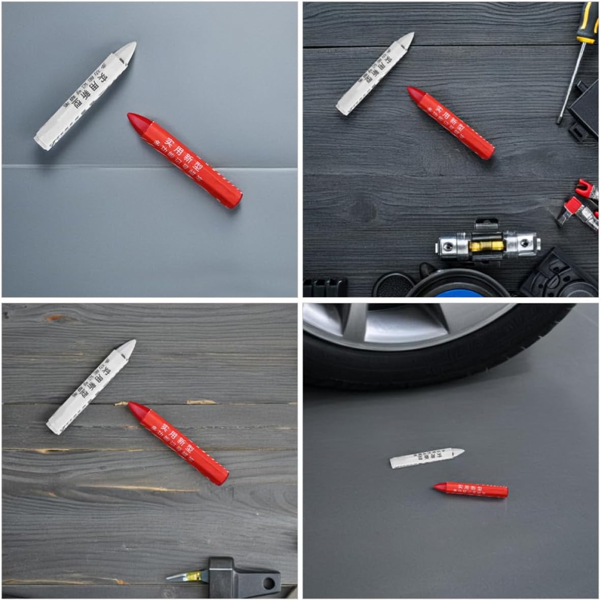 20pcs Waterproof Wax Marker Pens for Tire Repair Easy to Use Car Tire Paint Marking Crayons Versatile Use for Vehicle Maintenance