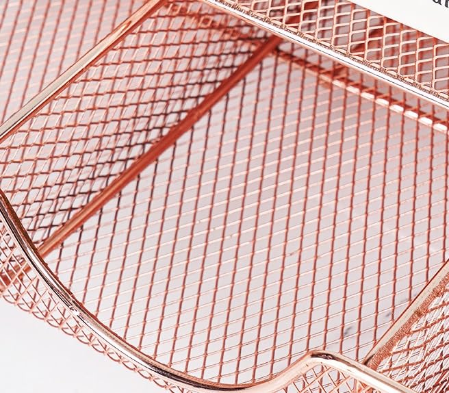 Organizzatore Scrivania OPNICE Desk Organizers And Accessories, Organizer with Drawer, 4-Tier Paper Tray with 2 Pen Holders + File Holder, Office for Supplies(Rose Gold) Ufficio(A)