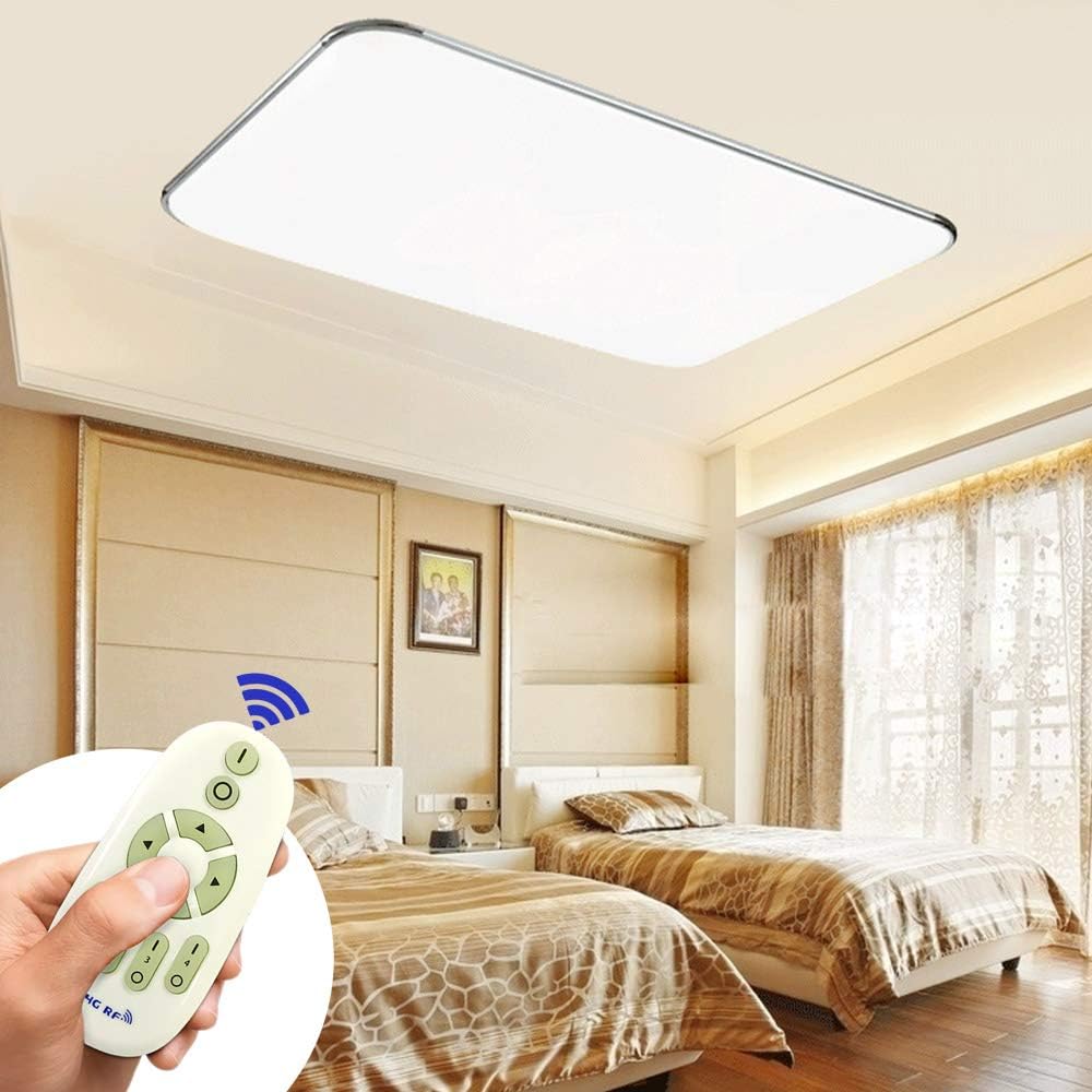 MYHOO 90W LED Ceiling Light Ultra Slim Modern Energy Saving LED Dimmable Ceiling Lamp for Living Room Bedroom Kitchen [Energy Class A+]