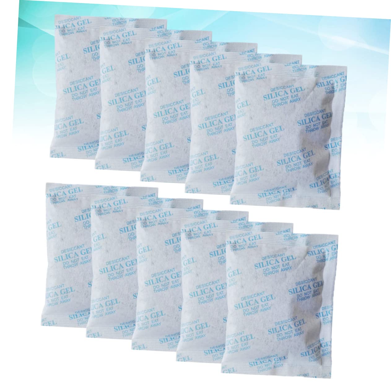 Ciieeo 50 Sachets Déshydratants en Gel de Silice 50g Tissu Non Tissé Bleu pour Armoire et Tiroir, Prévention Corrosion et Absorption D'humidité