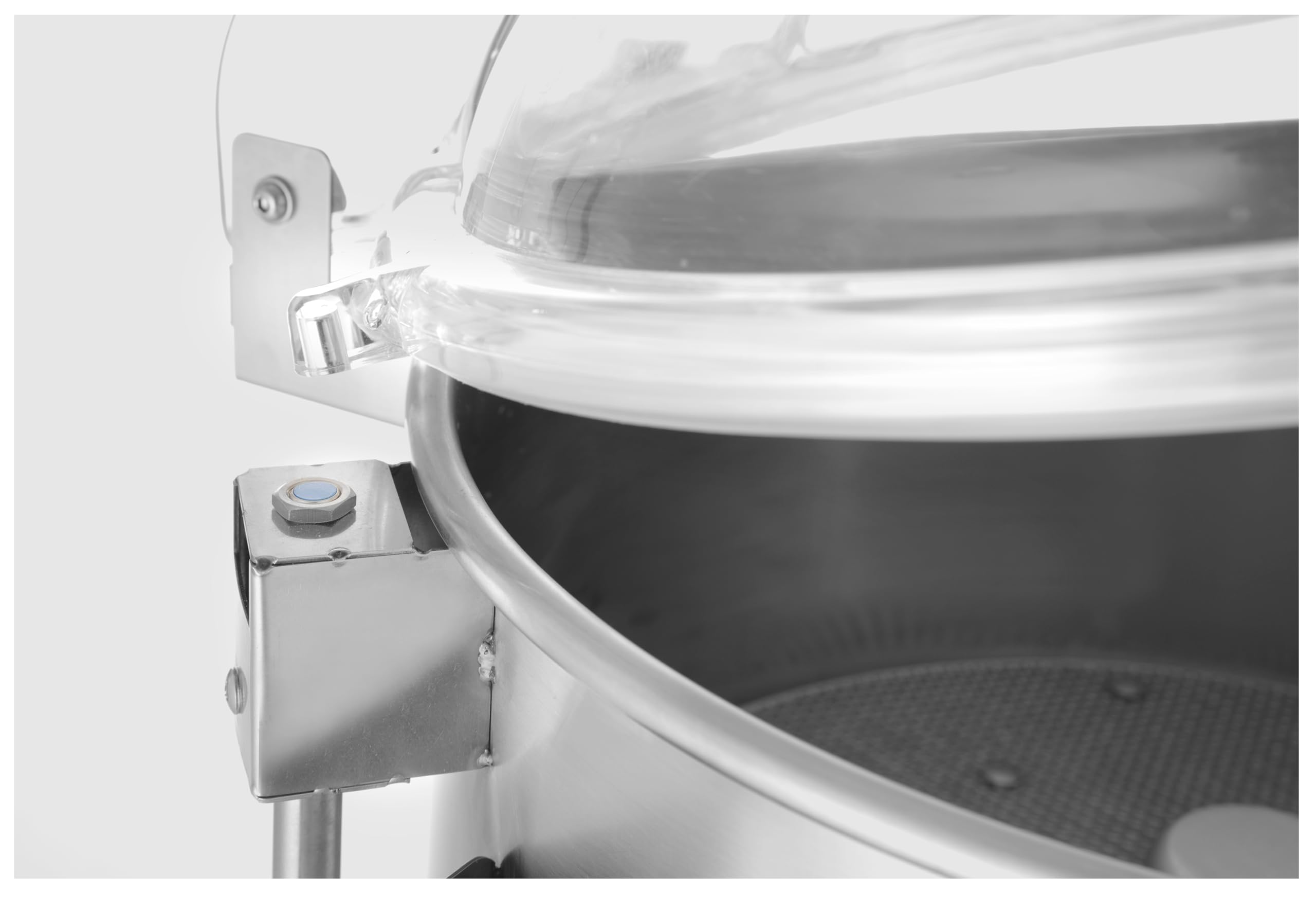 HENDI Pelapatate professionale, macchina pelapatate elettrica, 18kg per carico, capacità 240–360kg/h, peso 42,4kg, 230V, 1100W, 622x540x(H)997mm, acciaio inox