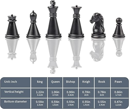 Miniatura 4 de Andux Juego de ajedrez magnético plegable con tablero de ajedrez y piezas de ajedrez GJXQ-04 (S) 2001