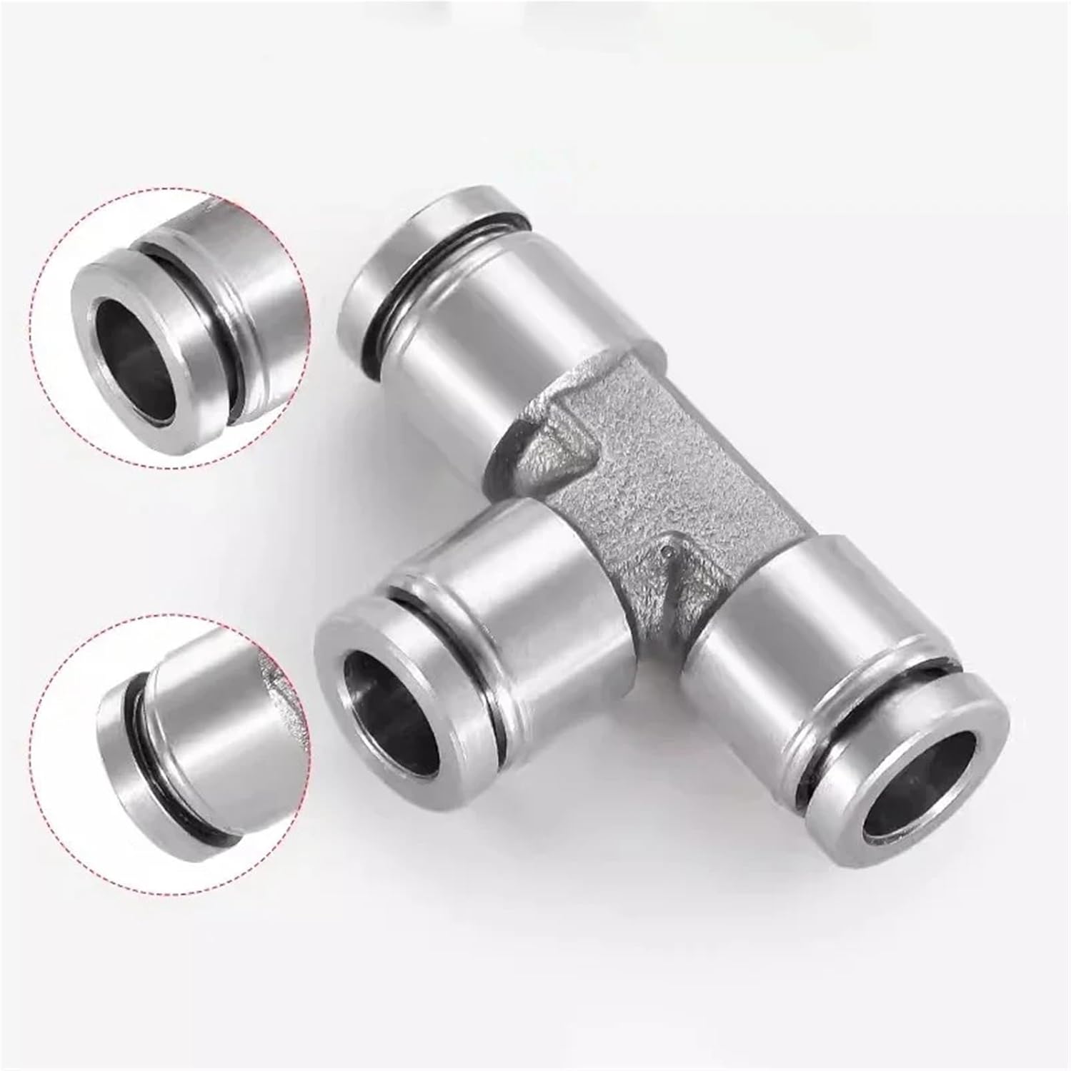 304 Stainless Steel Hose Connectors Pneumatic Fittings PE 6mm 8mm10mm Pipe Fitting Accessories 1Pcs(4mm)