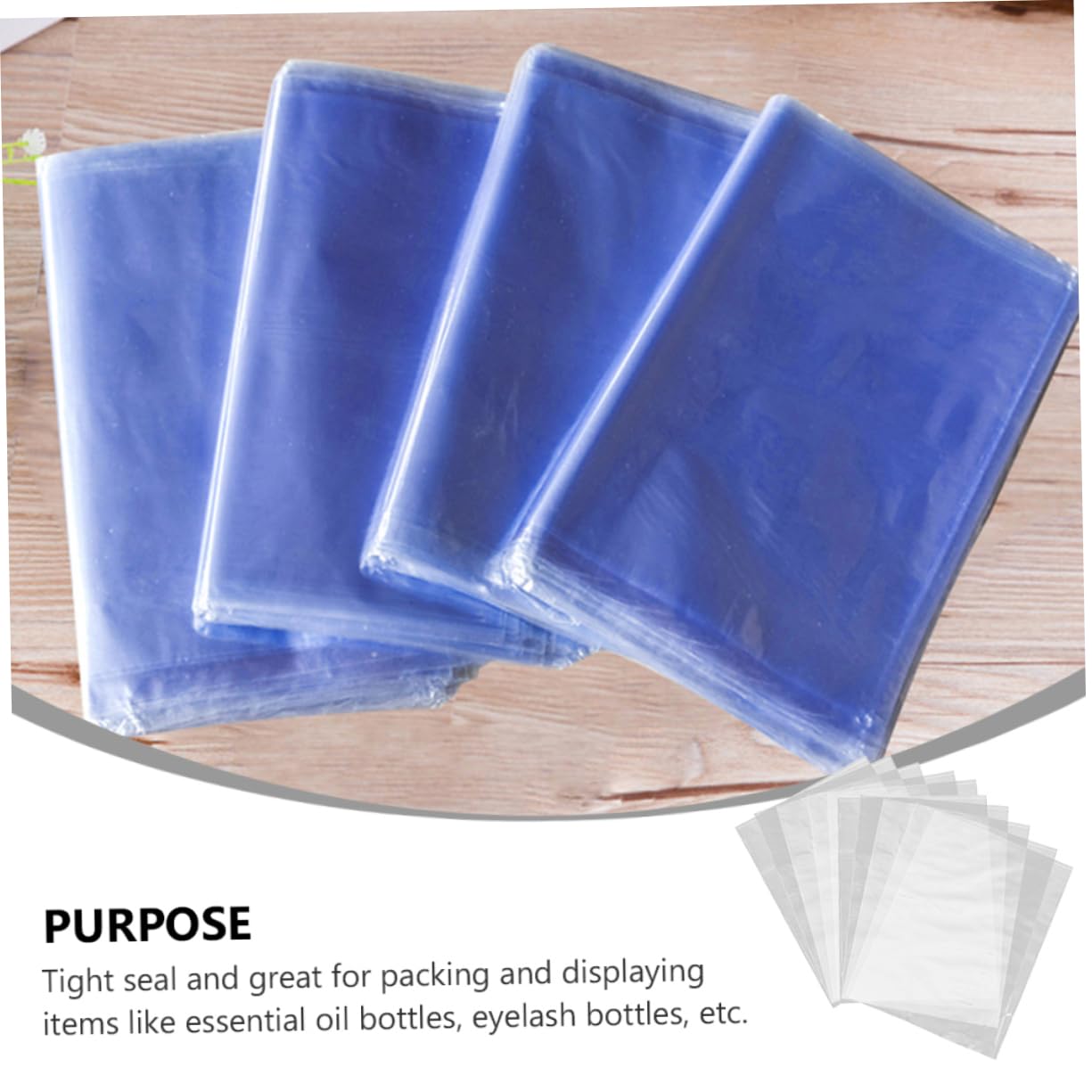 ULTECHNOVO 1pack Shrink Film Bags Portable Heat Shrink Wrapping Bags for Household Use Easy Sealing and Moisture Protection for Packaging Items
