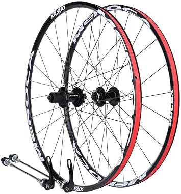 Bicycle Wheels 27.5 Inch Bike Wheelset, Sturdy and Durable Aluminum Alloy Bike Wheelset, Road Bike Wheelset Accessories for Cyclists Long Life, Wide User Base, Lightweight Easy Climbing Easy and Labor