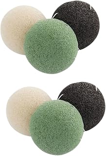Esponjas faciales naturales de 6 piezas, sopl...