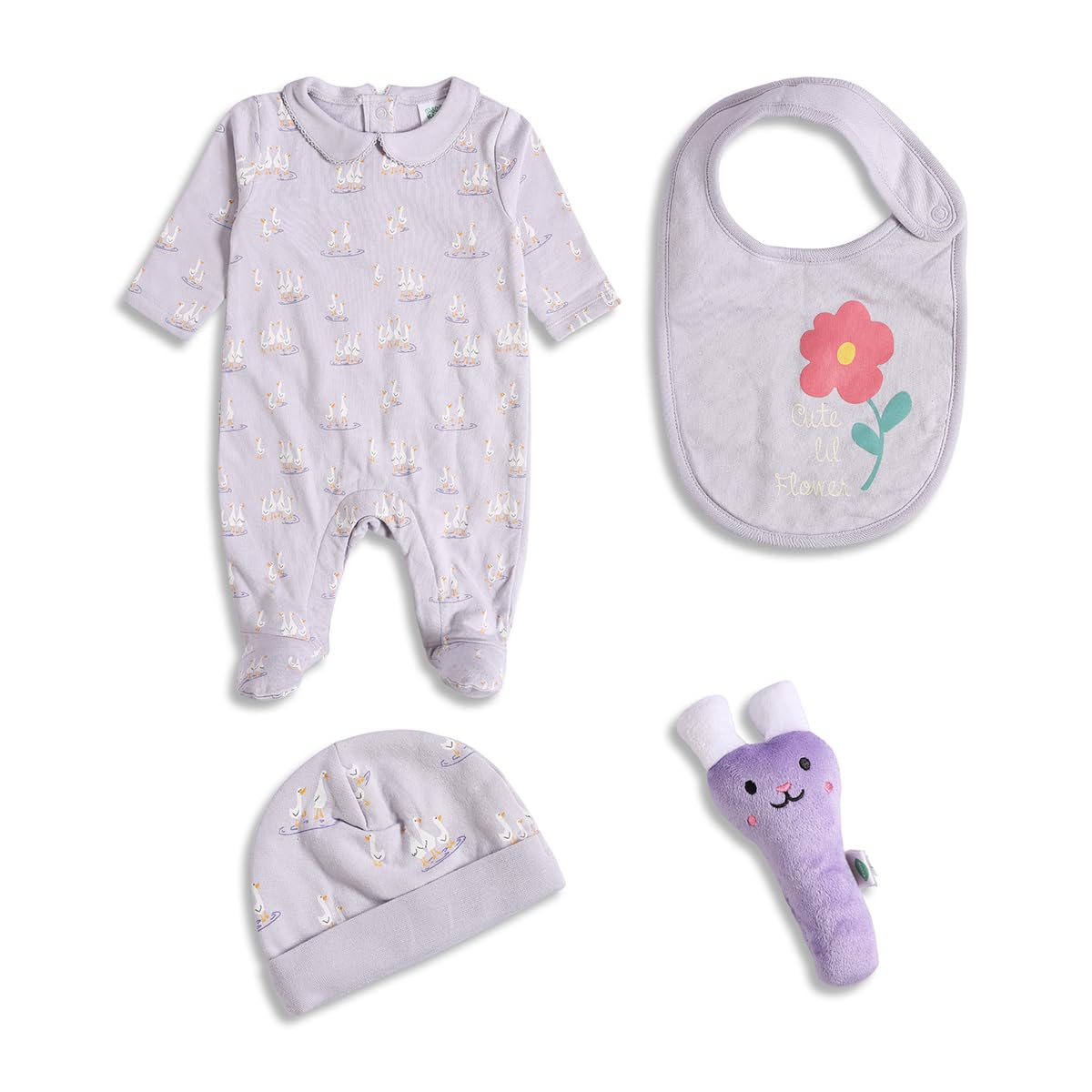 miniklub Baby Knit Cotton Multi Gift Set, Pack of 3(0-3M)-image-27
