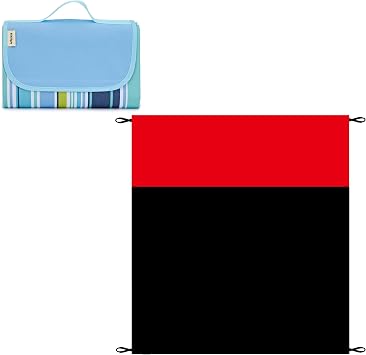 Picnic Blanket 58"x79",Outdoor Pocket Blanket Extra Large 82"x78"
