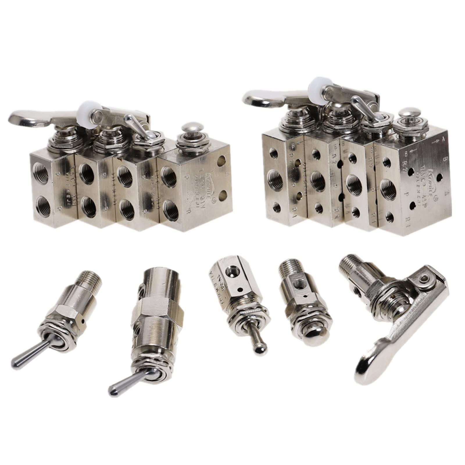 Vanne de commutation à bouton pneumatique Tac-41p avec mécanisme TAC2-31V robuste