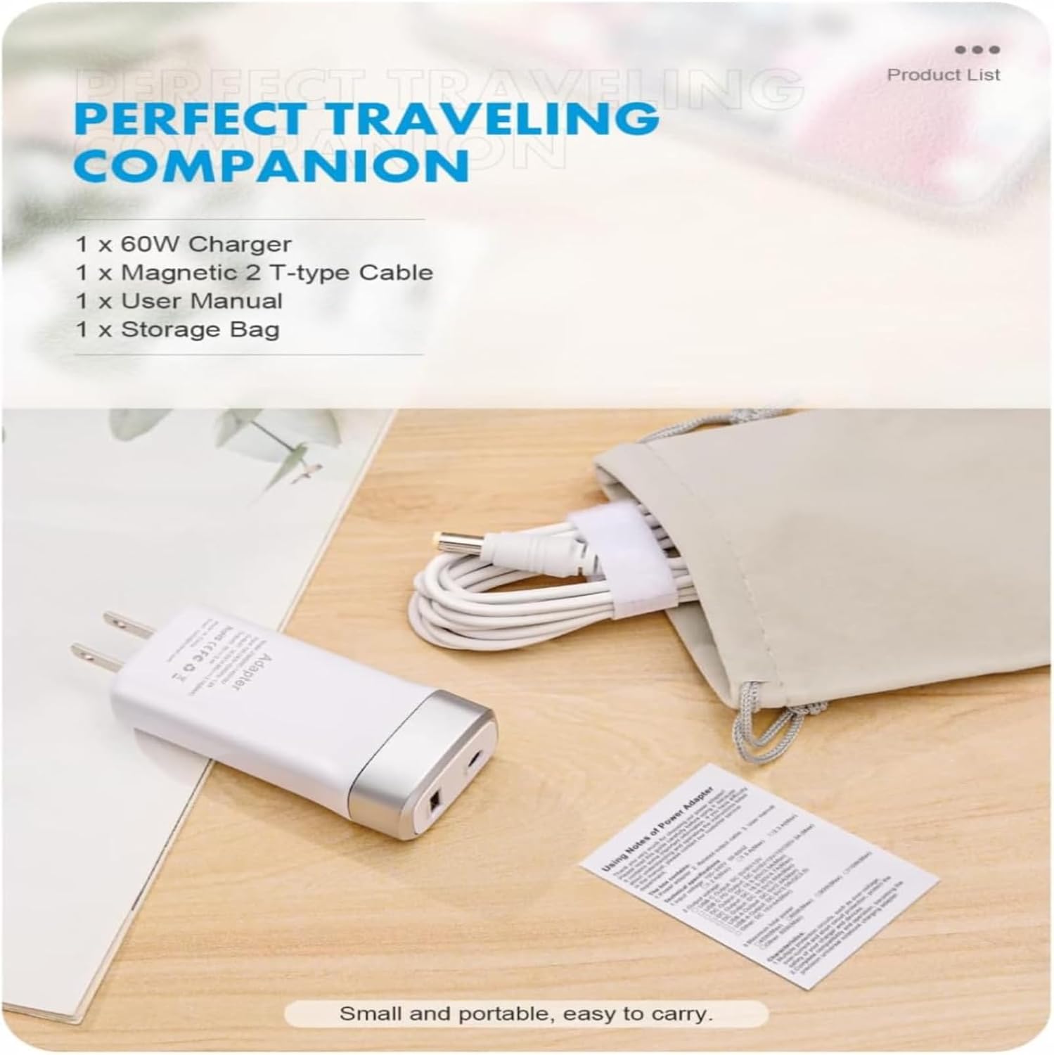 45W 60W Mini Charger Compatible with Mac Book Air 11/13 inch, Magnetic 1st-Gen L Type Connector, Portable Travel Replacement USB Adapter A1374 A1244 A1370 A1369 A1377 A1237 (Before Mid 2012) 45W/60W image 8 of 9 B0DRBZHJW9