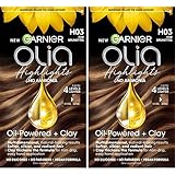 Garnier Hair Color Olia Ammonia-Free Permanent Hair Dye, H03 Highlights for Brunettes, 2 Count (Packaging May Vary)