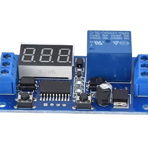 Miniatura 8 de Interruptor de control de tiempo de 12V Intermitente 12V Interruptor de control de tiempo Temporizador Módulo de relé de ciclo MCU infinito Módulo