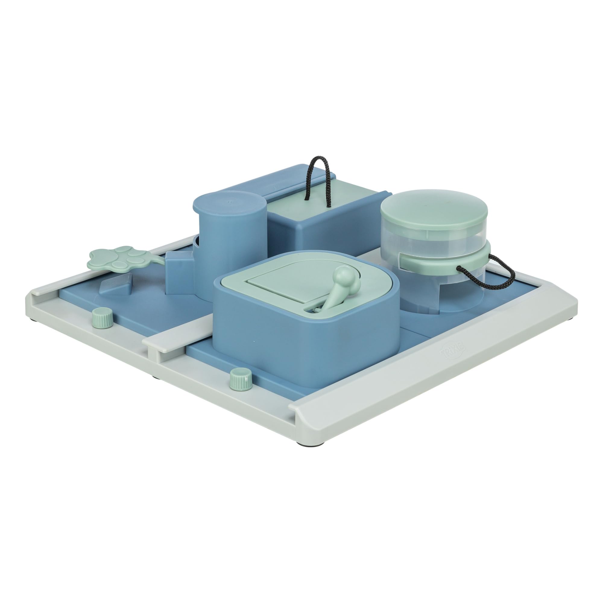 Trixie 32013 Dog Activity Poker Box 2 Strategy Game, white/blue, 31 x 10 x 31 cm, All Breed Sizes Single