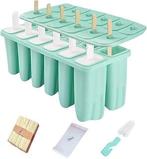 Silicone Popsicle Molds with Sticks Wpunwen 12 cavity Ice Popsicle Molds...