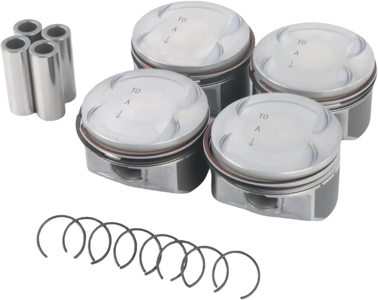23410-2C400 234102C400 4PCS Engine Pistons Rings Set Compatible With Hyundai With Kia 2.0T 2009-2014 Engine Car Replacement Parts
