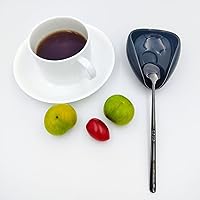 Vista 2 de Soporte de cuchara de cerámica, mini soporte para cucharas de café y té, agitadores, decoración de estación de café, accesorios de barra de café