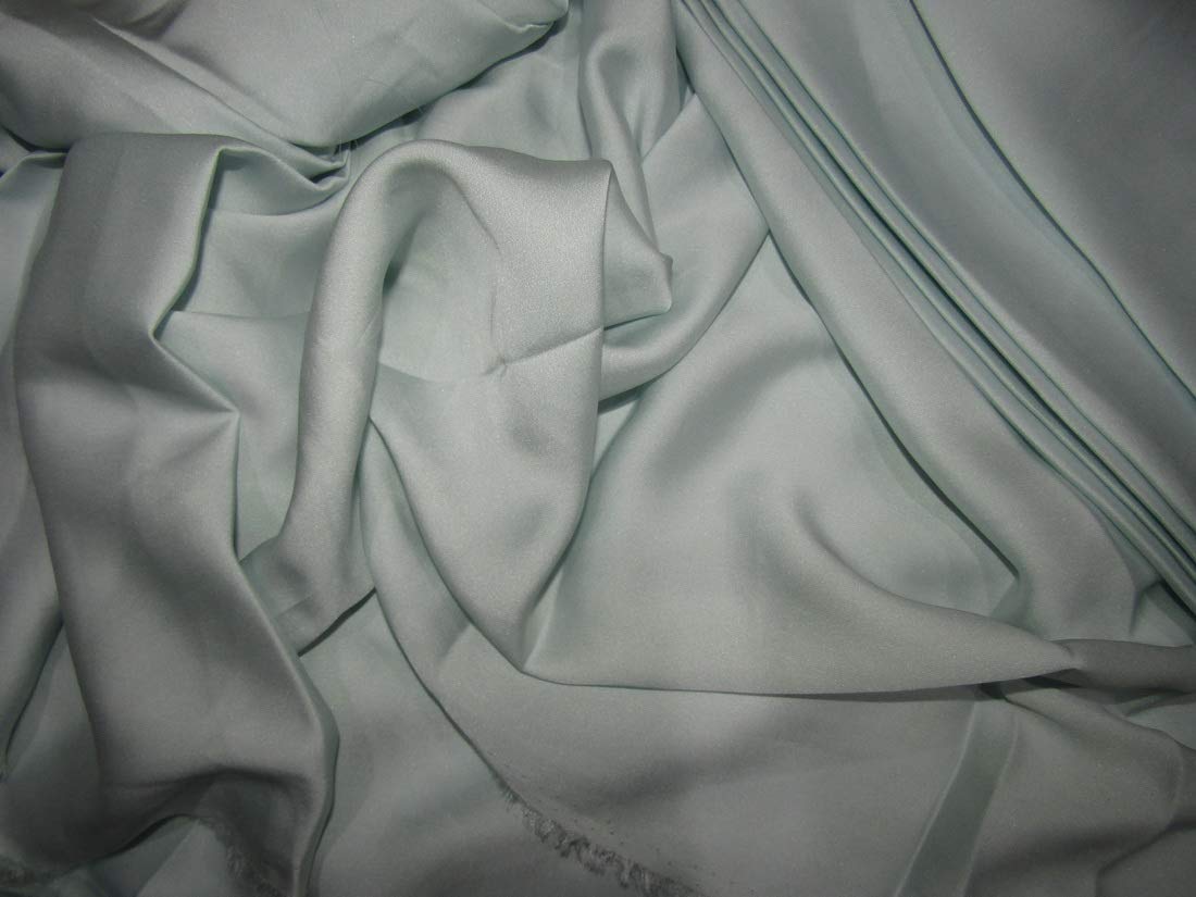 Tissu satin 100% soie lycra bleu pour créer votre robe de soirée