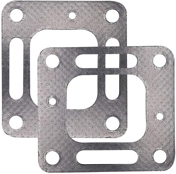 2 Pack Marine Exhaust Elbow Gasket Kit for Sierra 18-0897| Replaces 27-863724 27-41813| Fits Mercruiser V6 V8 Engines 1983-2003| Standard Cooling Riser Gasket