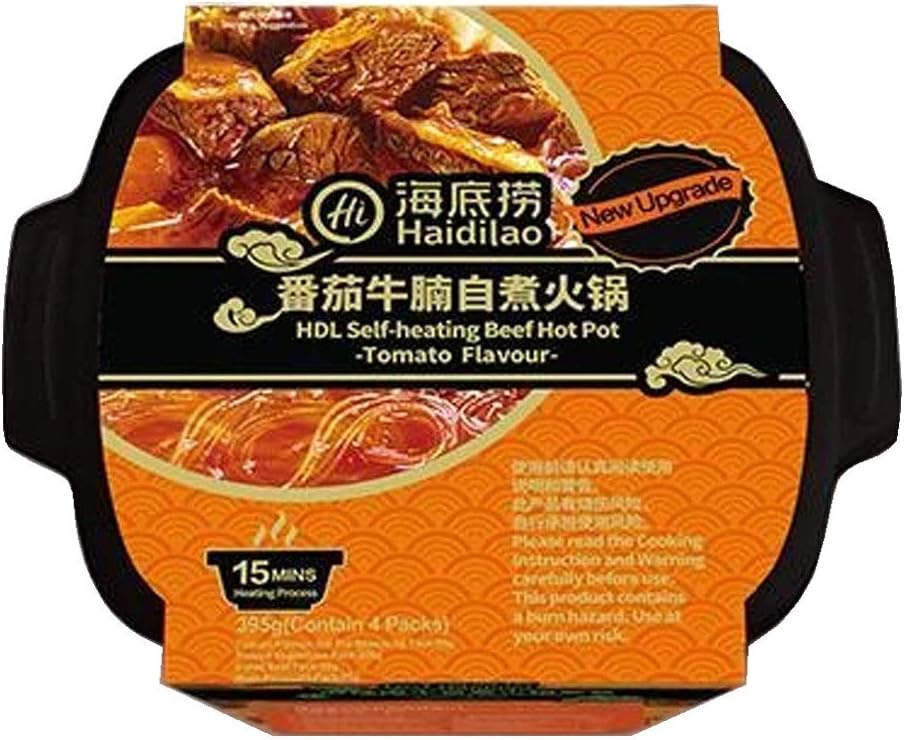 Haidilao Self-Heating Beef Hot Pot Tomato Flavour 395g