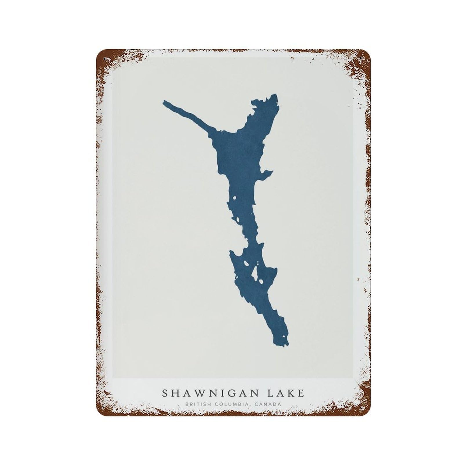 xiaoxiaoshen Shawnigan Lake House Gift British Columbia Wall Decor Art Metal Tin Poster Modern Home Decor Art Home Bar Shop Decorations Vintage Sign 40x30cm