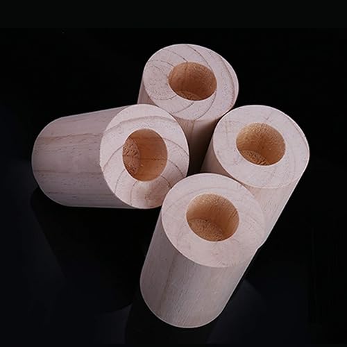 Miniatura 4 de Muebles modernos de pino de madera maciza ranurados redondos, patas de sofá, patas de bloque de madera, patas de apoyo, para cunas, escritorios,