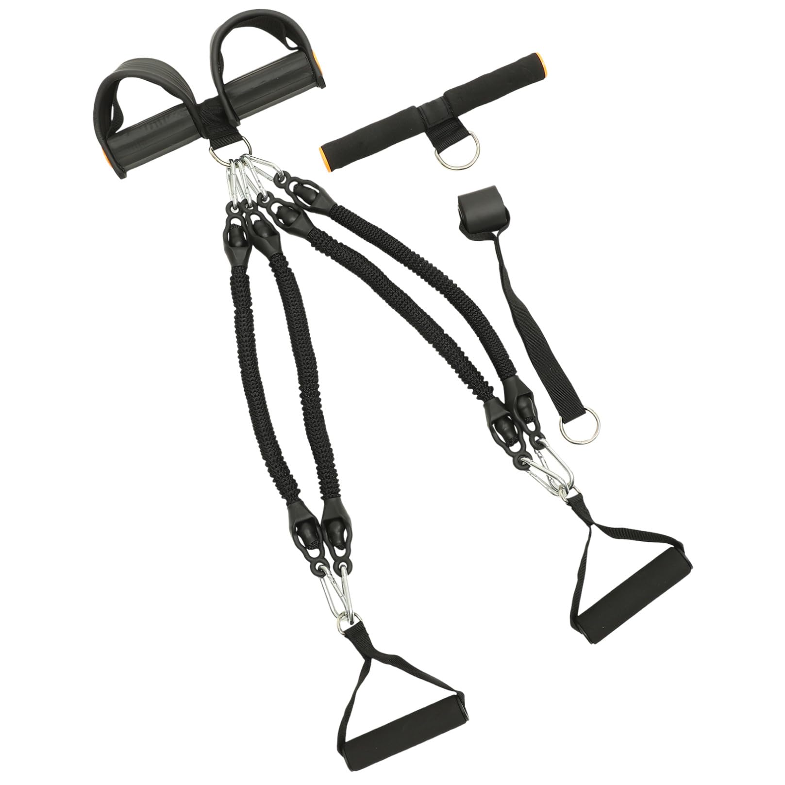 ifundom Espansore per Bodybuilding Corda di Tensione Elastica Resistente, Attrezzatura per Esercizi Domestici Multifunzionale Pedale per Allenamento Braccia, Addominali e Gambe