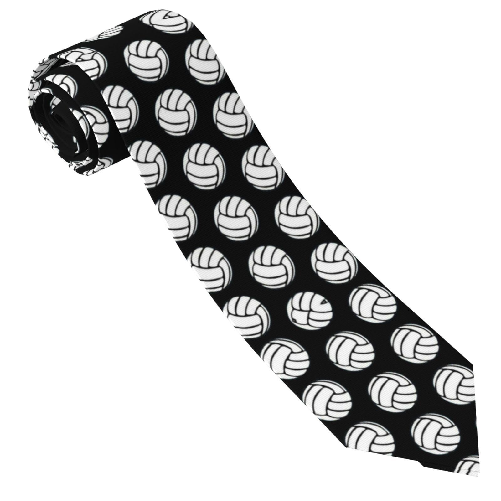 SMAZDFXX Volleyball 1 Print Men'S Tie Necktie Novelty For Party Wedding Business Neckties For Men Teen Boy
