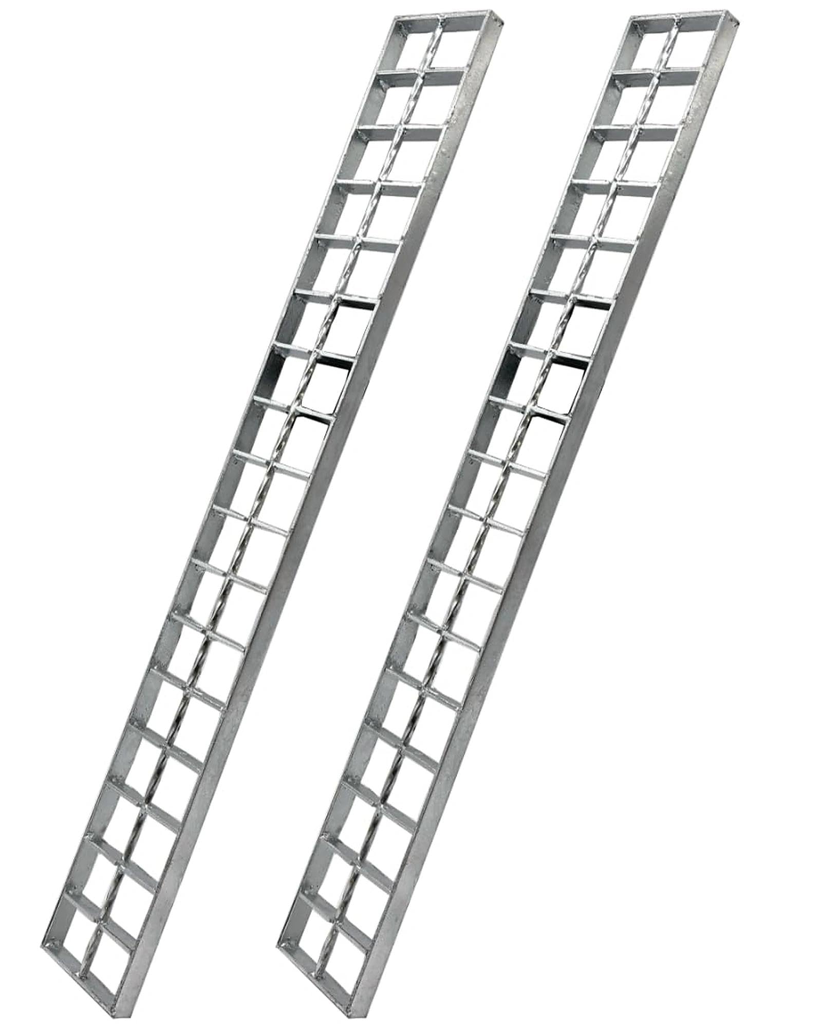 Galvanized Steel Drain Grate, Driveway Channel Cover 24x3 in 2pk