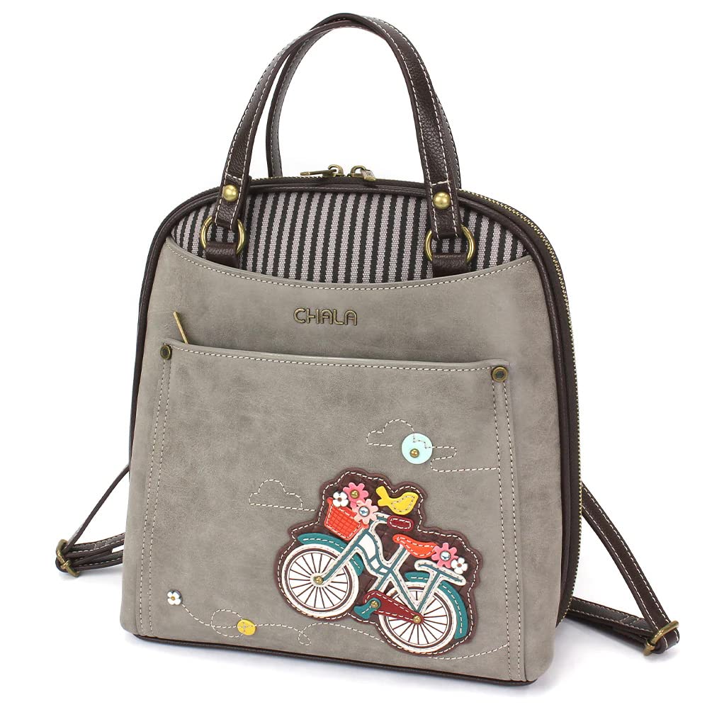 CHALA Convertible Mini Backpack Purse (Bicycle)