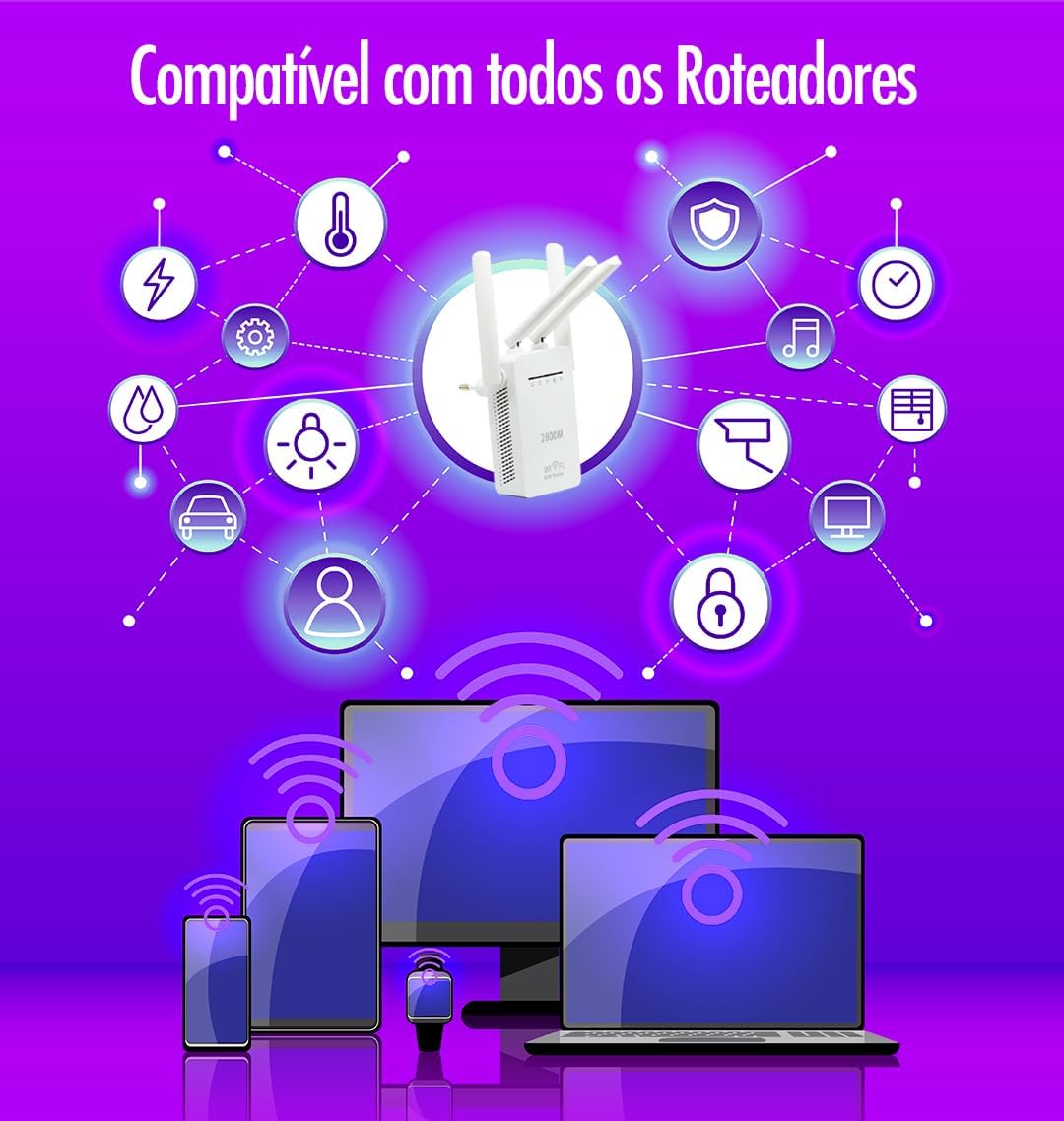 Repetidor Wi-Fi 2800Mbps Testado por 7 dias para gamers e home office