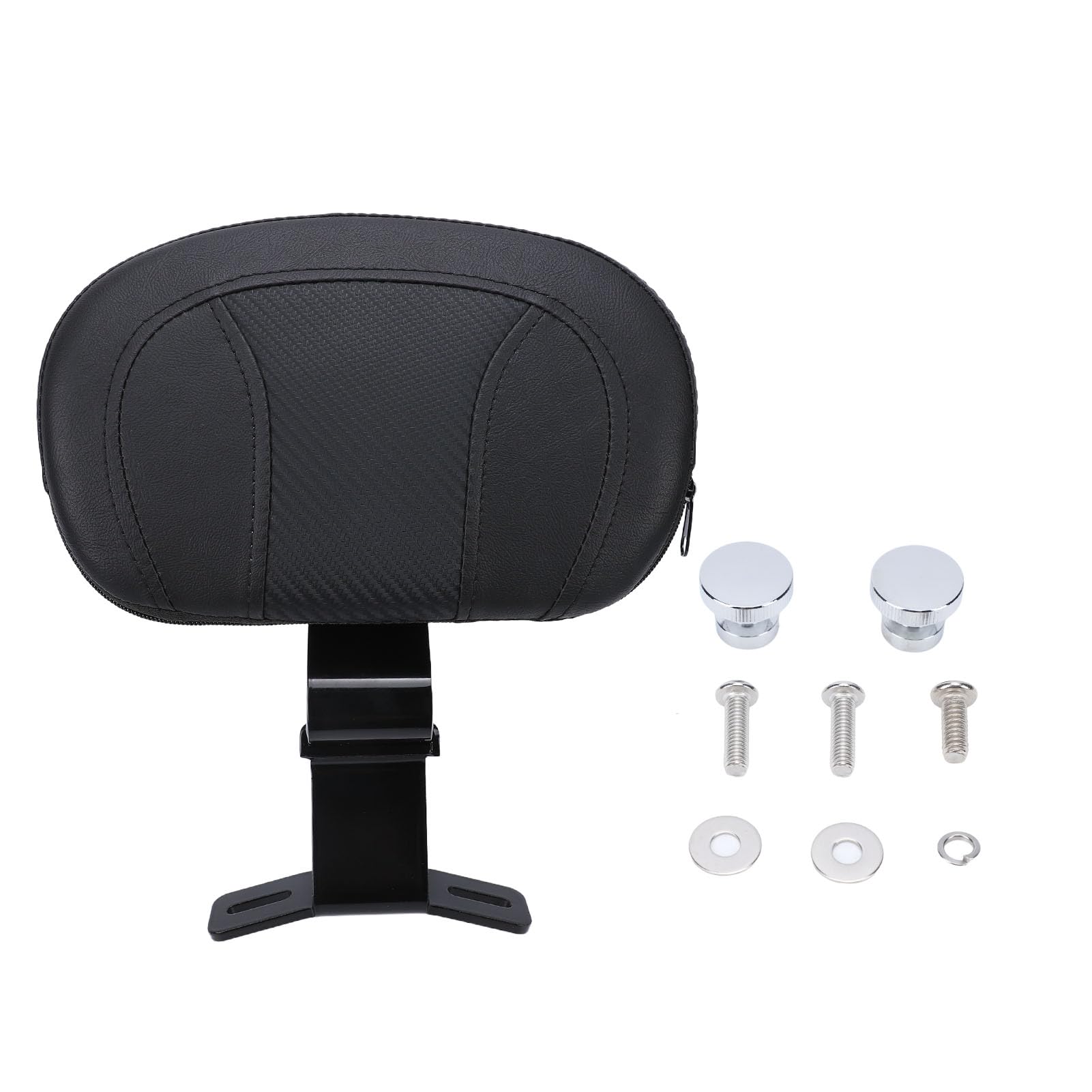 Bewinner Dossier de Siège Conducteur de Moto pour Touring 2009-2022, Dossier de Pilote Réglable avec Support Lombaire, Conception Ergonomique pour Electra Glide FLHT FLHX FLTR