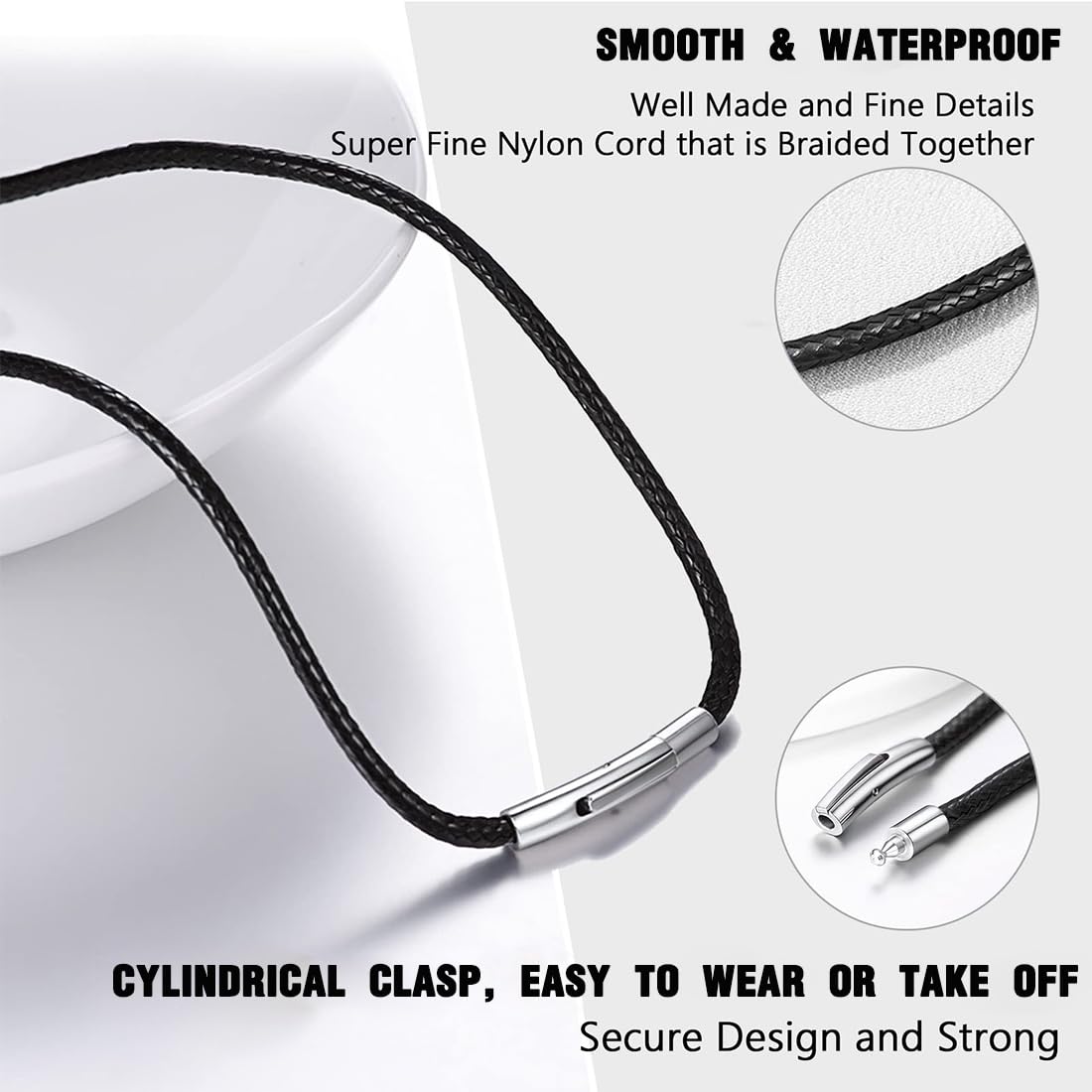 Cadena Figaro De Acero Inoxidable Para Hombre, 70 Cm Y 4 Mm, Collar De