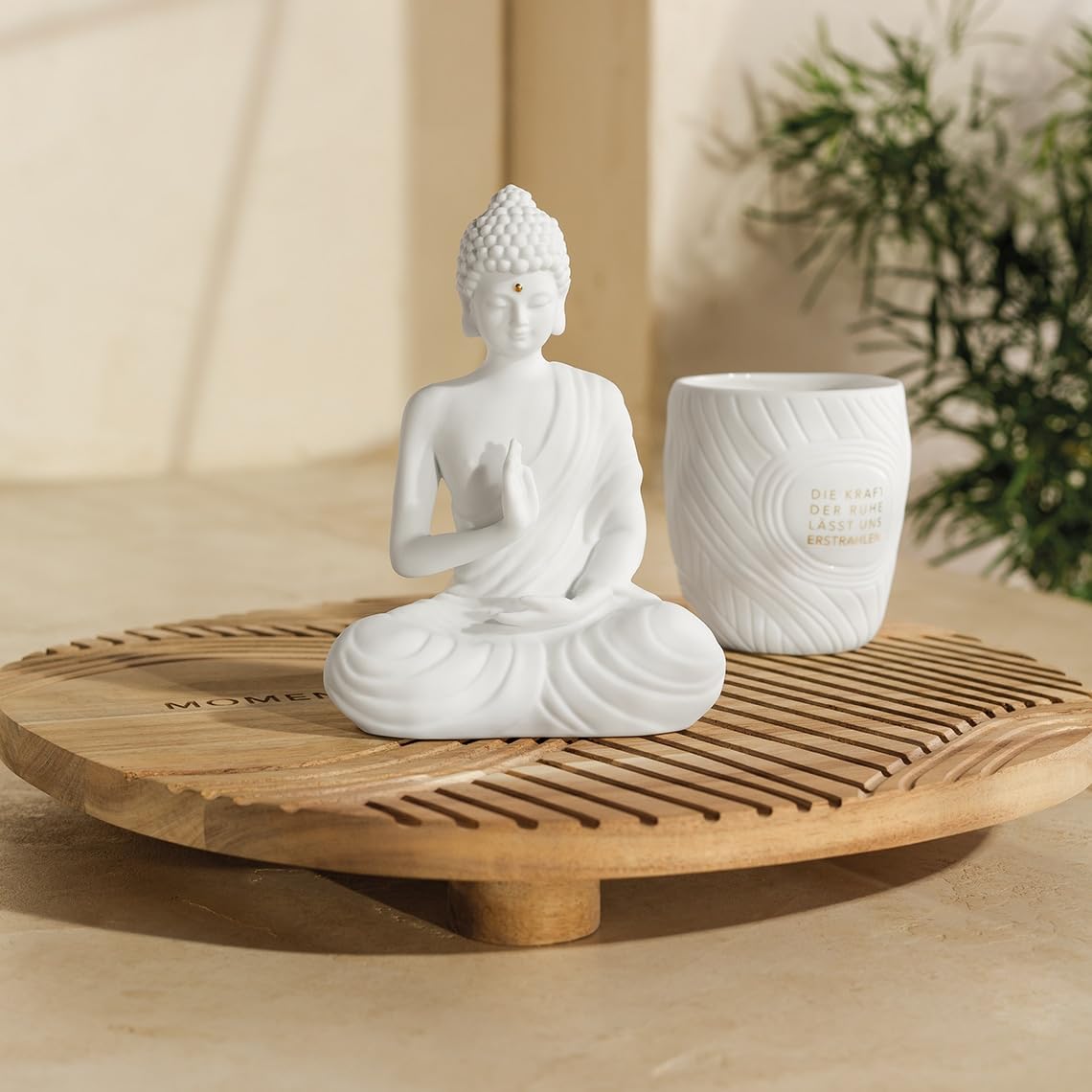 Räder Buddha Figur sitzend groß