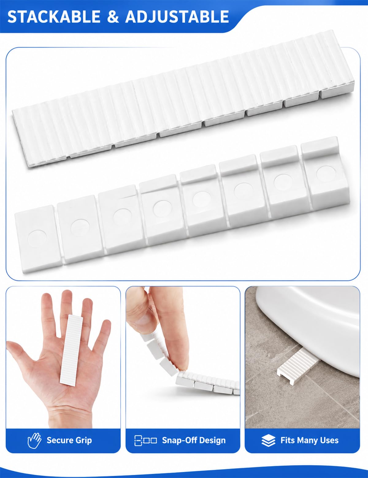 Leveling Shims - 12 Pack for Furniture & Appliances -3 Leveling Shims - 12 Pack for Furniture & Appliances -3