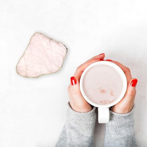 Miniatura 4 de Beavorty Posavasos de piedras preciosas para bebidas, manteles individuales de cristal, manteles individuales de cristal, plato para cupcakes, café,