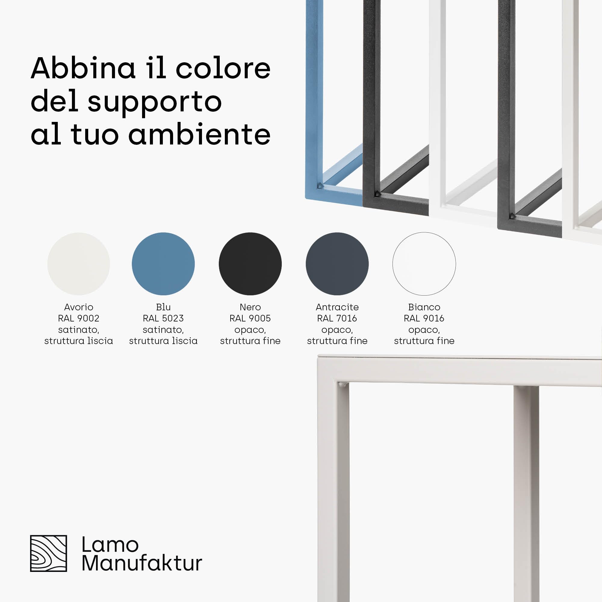 LAMO Manufaktur Set di 3 supporti per piante 28/48/68 cm - Porta fiori in metallo bianco | Portavasi da interno design moderno, tavolino per sculture e decorazioni | Mobile tavolino per piante