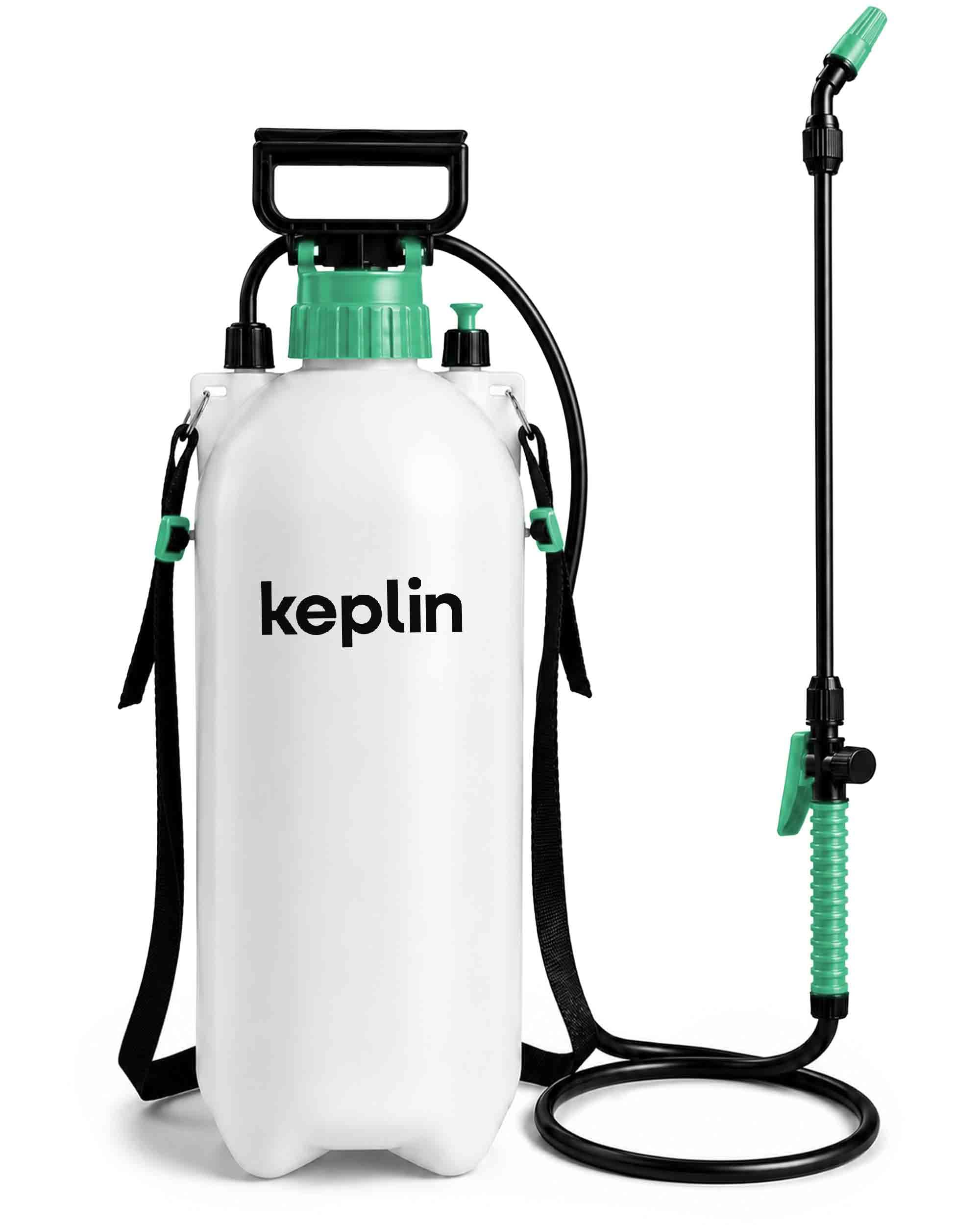 Keplin Pressure Sprayer for Gardening 8L, Pump Action Garden Sprayer with Plastic Lance, Easy Use for Watering & Distributor of Plant Feed, Fertiliser, Weed Killer, Insecticides, Pesticides — image 1