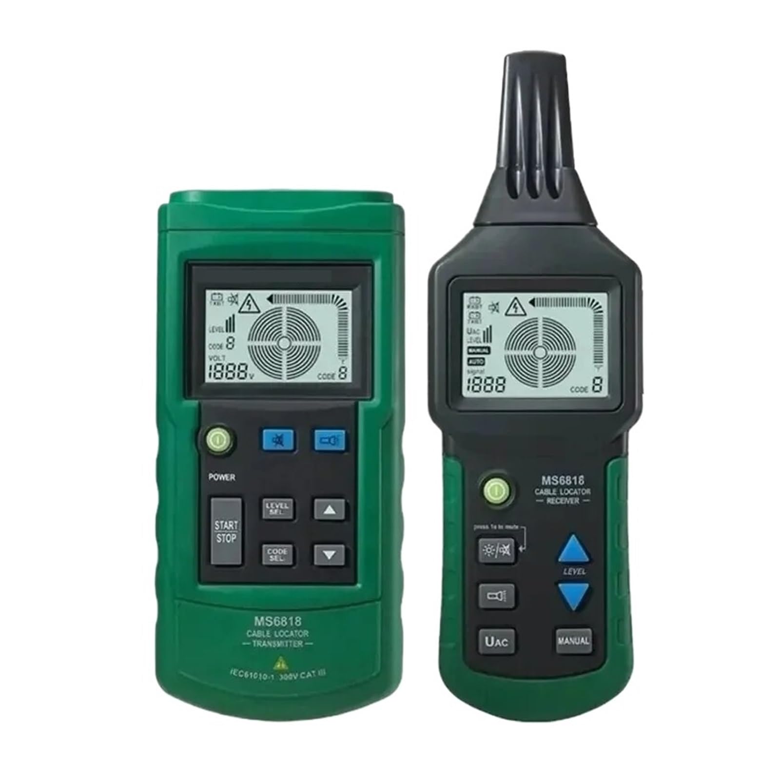 MS6818 Tester for Cavi 12-400 V AC/DC Localizzatore di Tubi Metallici Parete Sotterranea Ispezione Interruzione Rilevamento Cortocircuito Leggero E Portatile
