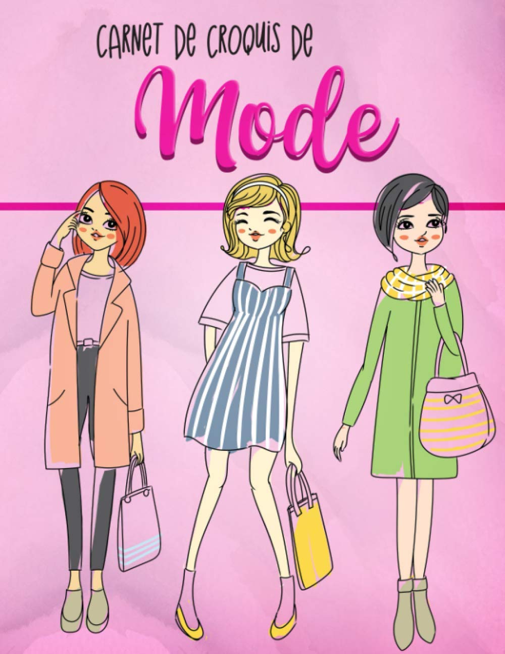 Fashion Angels Carnet De Croquis Streetwear – 30 Pages, 4 Pochoirs + 100 Autocollants – Livre De Mode Urbaine Pour Filles Dès 6 Ans – Idée Cadeau Créative Sans écran