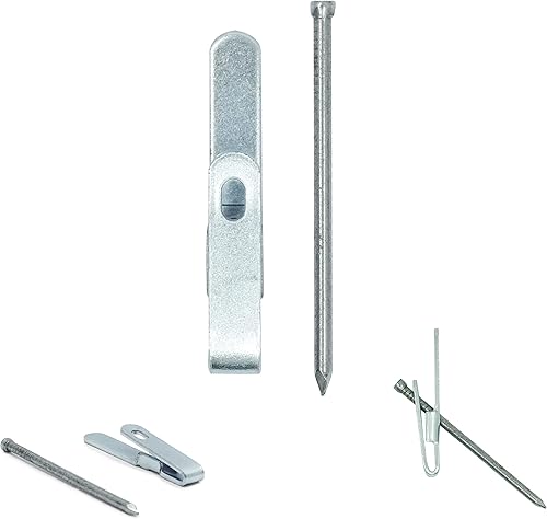 Picture Hang Solutions Juego de ganchos y clavos de repuesto para ganchos de pared grandes, paquete de 5, soporta 60 libras