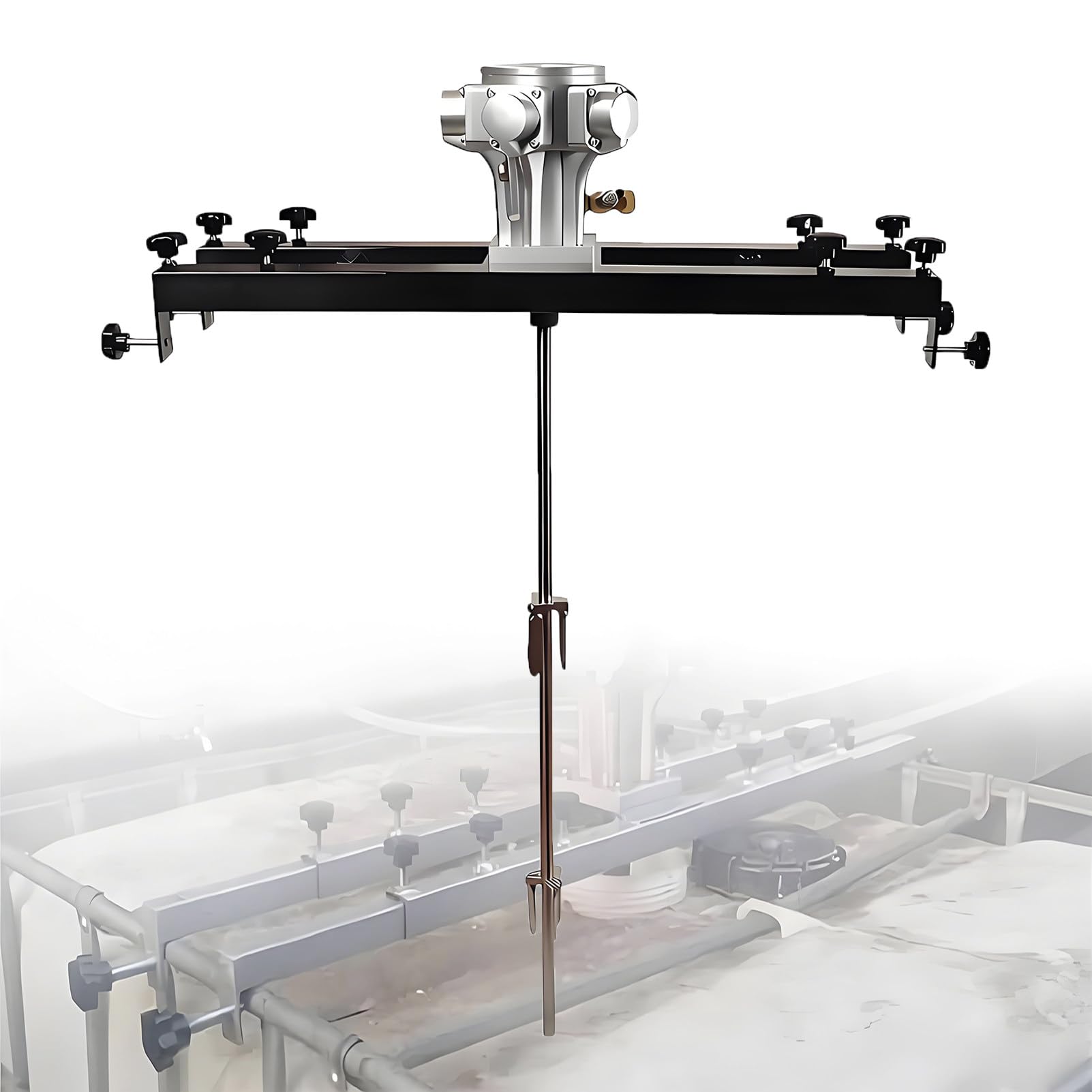 Epygnom Multicolor Pneumatic Ibc Tote Mixer Air Agitator For 1000L Ibc & Open-Top Drum, Folding Propeller And Telescopic Frame, Paint Tank Stirrer For Ink Resin Adhesive Che-Mical Dissolution 1Hp-Large5cylinder