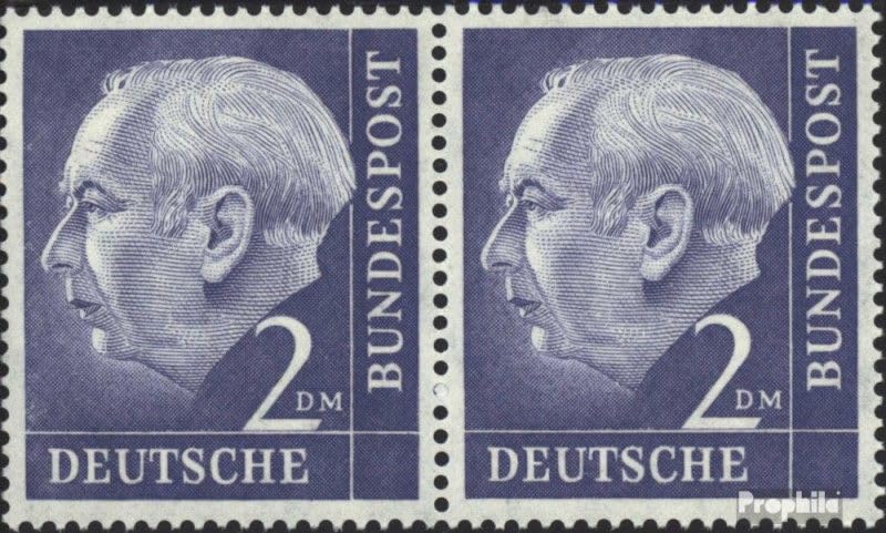Sellos para los coleccionistas de la RFA Alemania 1954 serie Heuss usados