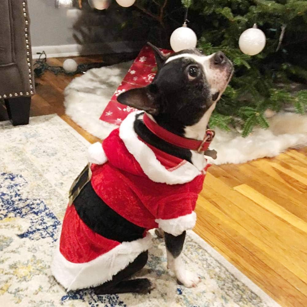 SMDARROY Christmas Dog Clothes for Dogs Chihuahua Winter Dog Christmas Costume Pet Clothes Warm Pet Cat Hoodie Coat Clothing - Image 4