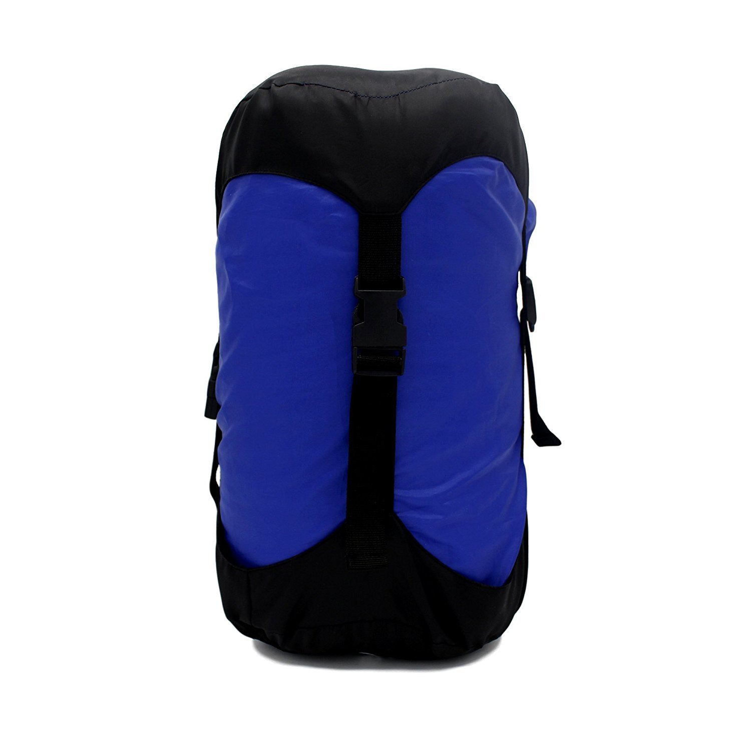 GoBackTrail Compression Stuff Sack – Water Resistant Polyester – Shrinks Bulky Items – Great for Sleeping Bags Clothes Camping Hiking Backpacking (Blue/14L)