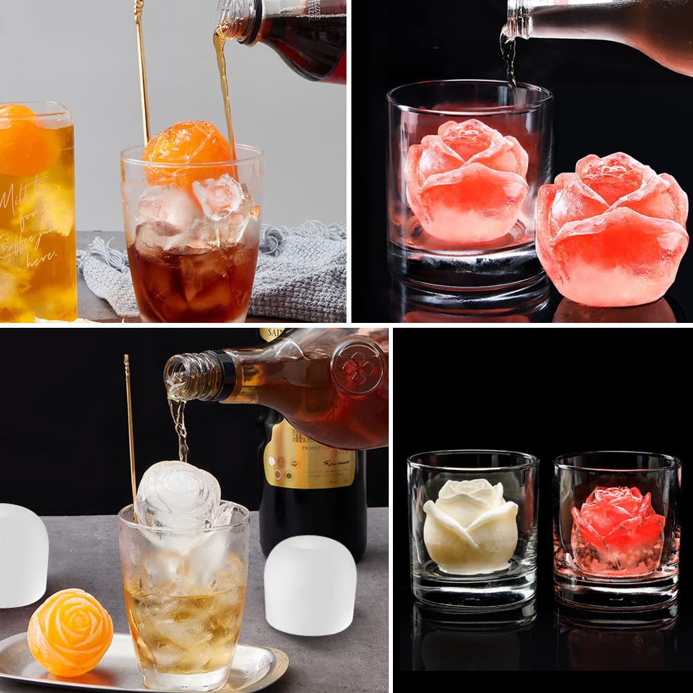 2 stuks siliconen kaars mal mal doos kaars siliconen mal kaars maken mal bloem geschikt mallen voor zeep kaars chocolade gips kaarsen fondant snoep cake DIY craft gift