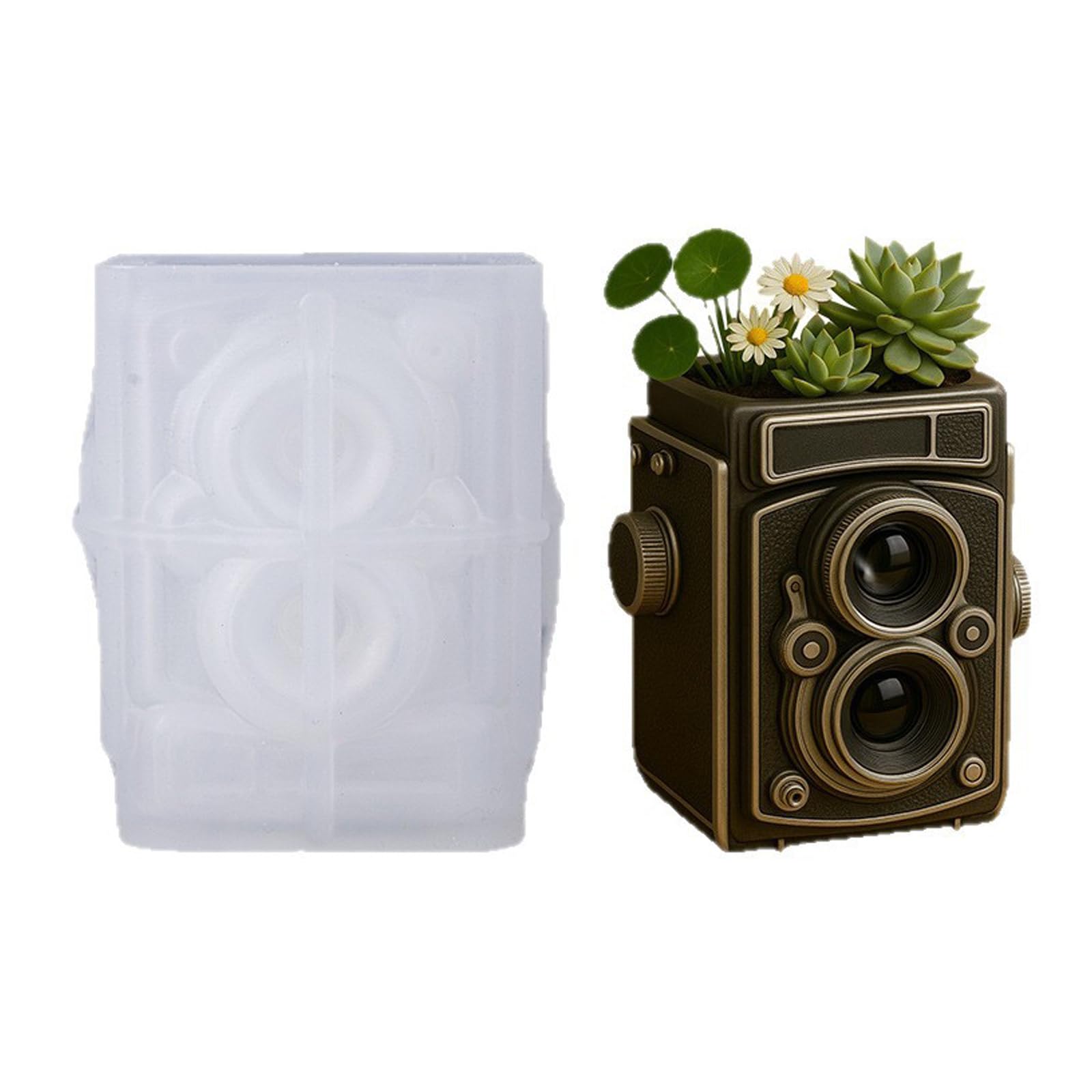ZEPFJHE Flexible Silicone for Crafting Customes Cup and Flower Pots Handcraft Flower Container