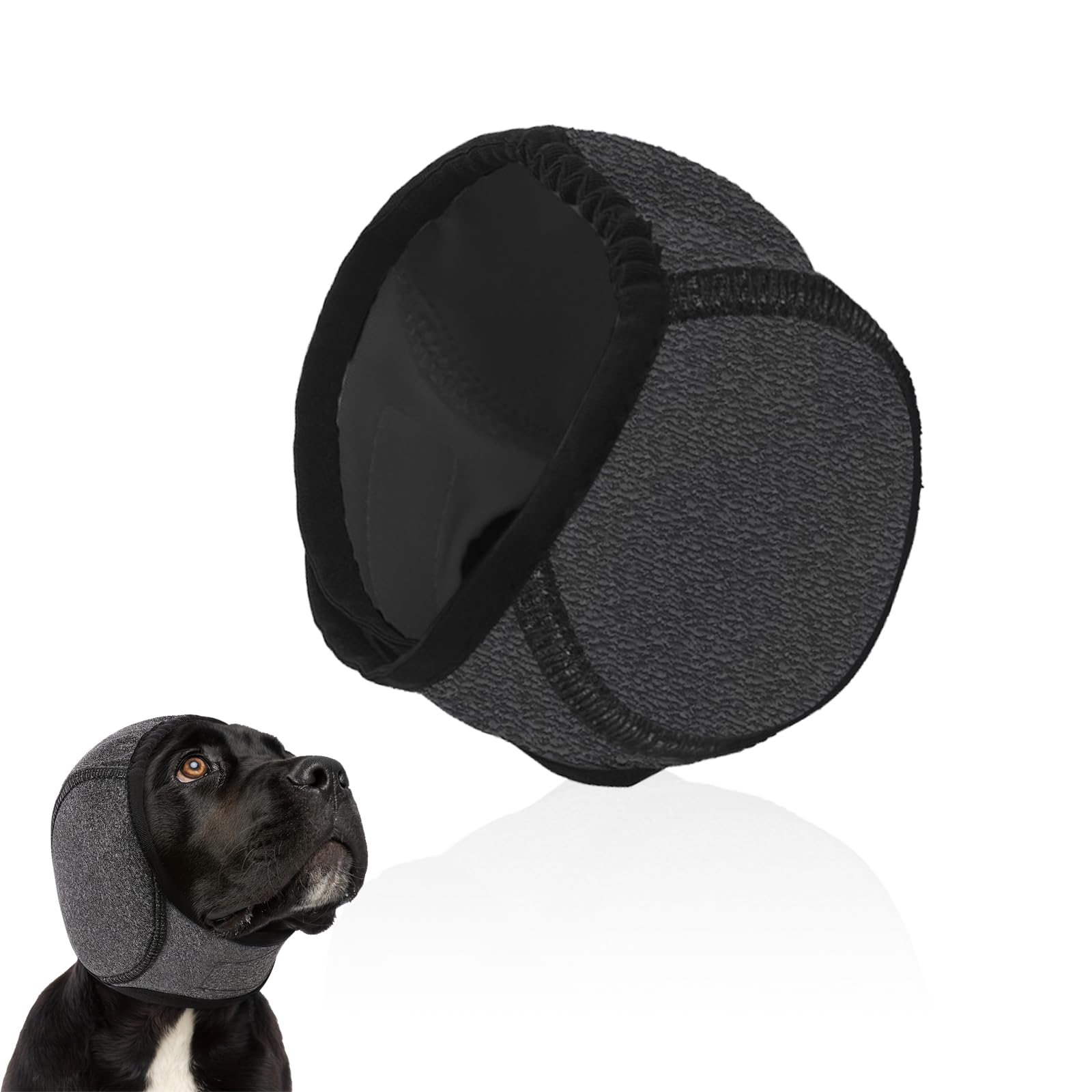 Dog Ear Covers for Bath,Dog Ear Muffs Noise Protection,Elastic No Flap Ear Wraps for Dogs Anxiety Relief Quiet Calm